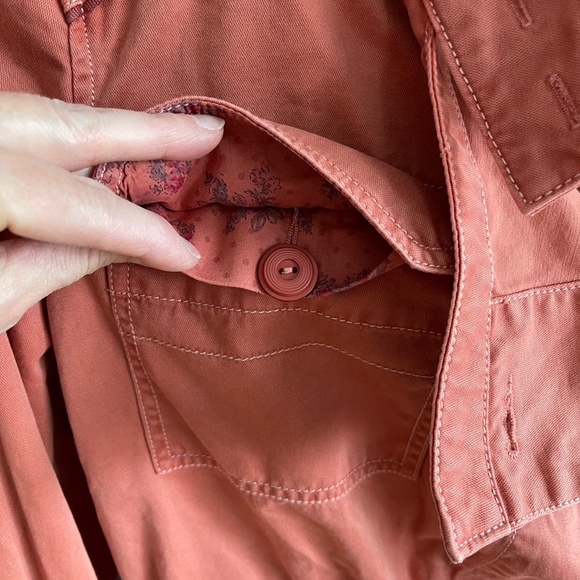 Anthropologie Hei Hei Anorak‎ Coral Utility Jacket Size XS - Picture 7 of 13